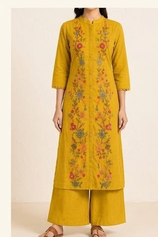 Premium Embroidered Kurti Set with Palazzo 2 view 6