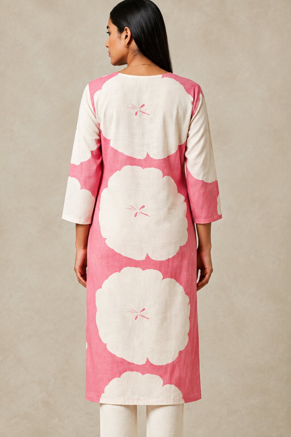 The Kurti Shop Women's Pure Cotton Floral  Kurti (Single Piece) view 4