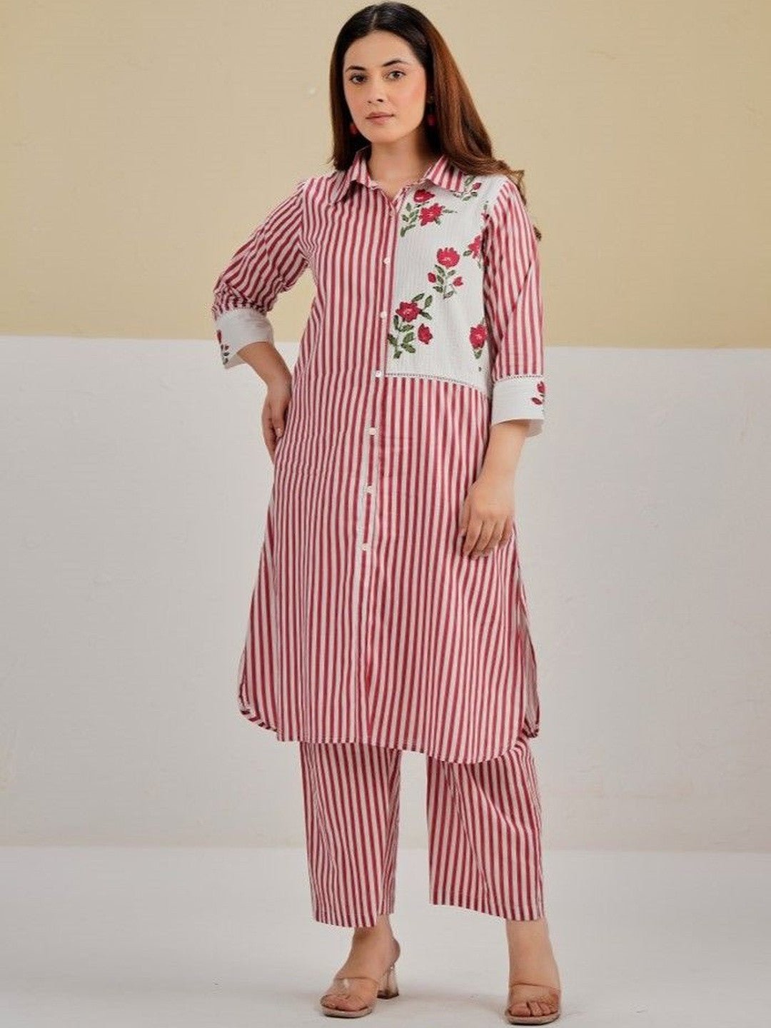 Women’s Printed Kurta & Palazzo Co-Ord Set view 5